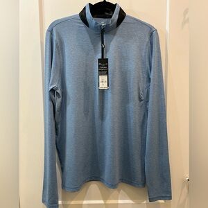 NWT Greyson Golf Pullover Guide Sport Quarter Zip Light Blue Small NWT MSRP $128